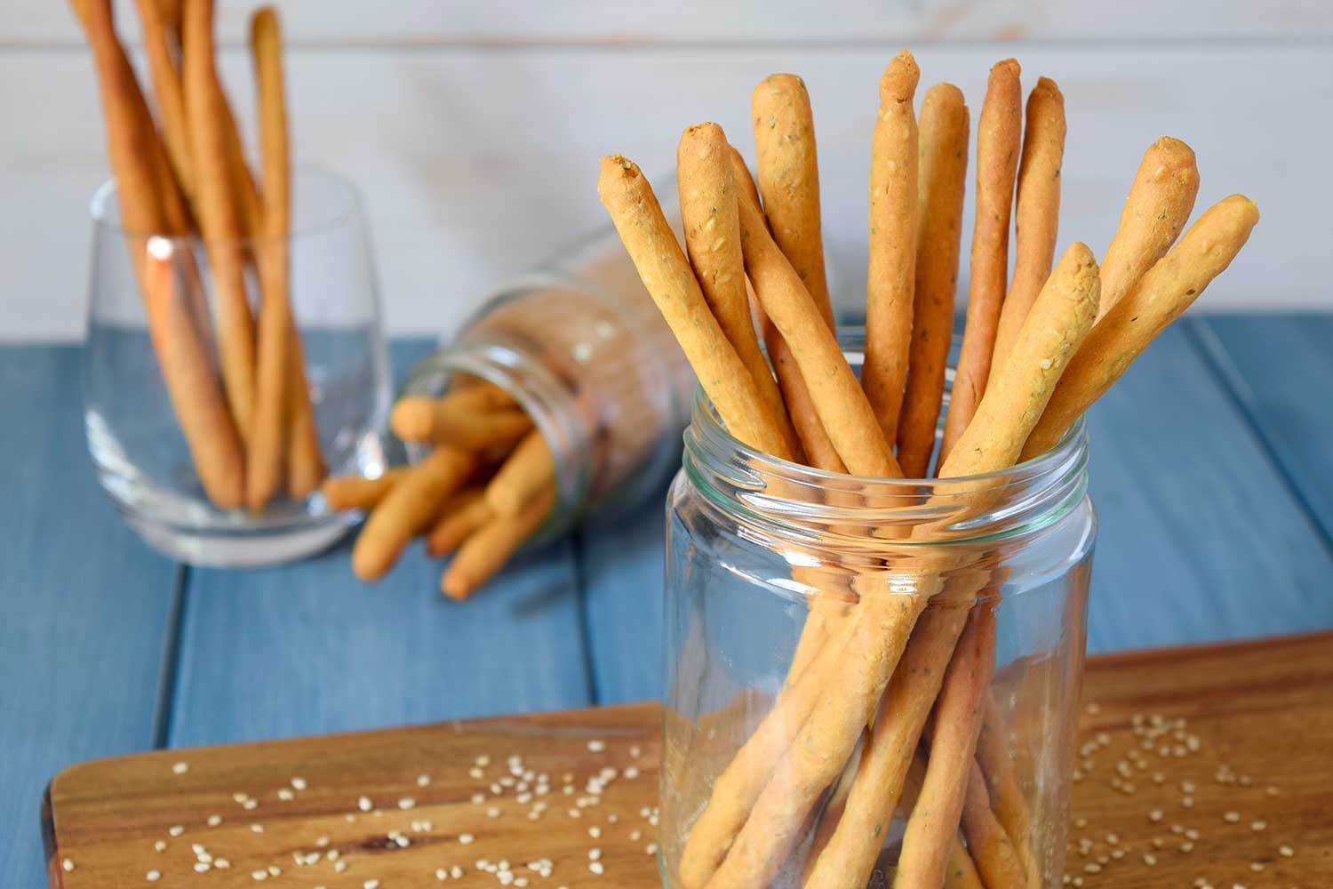 Picos o grisinis de harina de garbanzo