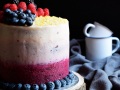 Tarta de limón y arándanos