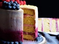 Tarta de limón y arándanos