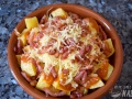 Bacon cheese fries castizas