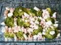 Pavo y queso de cabra