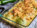 Brócoli gratinado con bechamel de calabacín