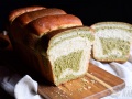 Pan Hokkaido con té matcha