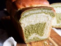 Pan Hokkaido con té matcha