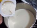 Mezclar nata y yogur