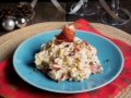 Risotto de jamón y trufa