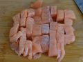 Trocear el salmón