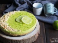 Tarta fría de aguacate y lima