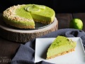 Tarta fría de aguacate y lima