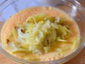 Mezcla con huevo batido