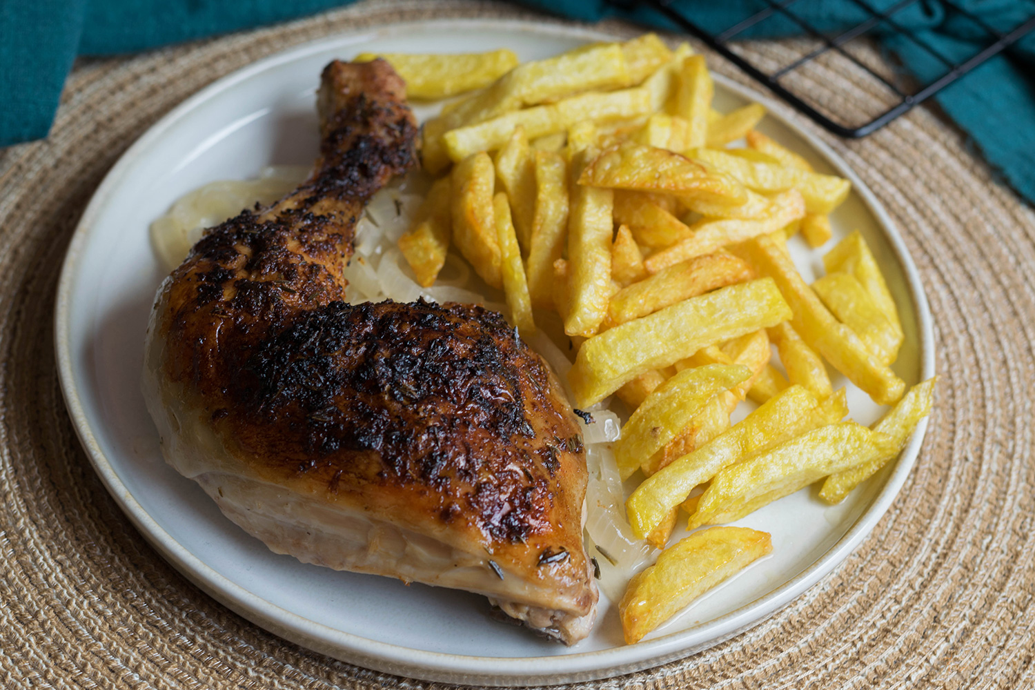 Pollo asado al horno