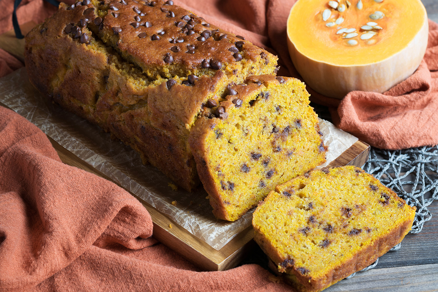 Bizcocho especiado de calabaza